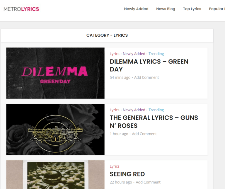 Top 6 best free lyrics finder websites in 2024